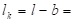 lk=l-b=